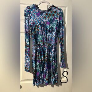 Kate Spade Floral Long Sleeve Dress